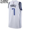 Dres Dallas Mavericks Dwight Powell 7 Nike 2022-23 Association Edition Bijela Swingman - Dječji